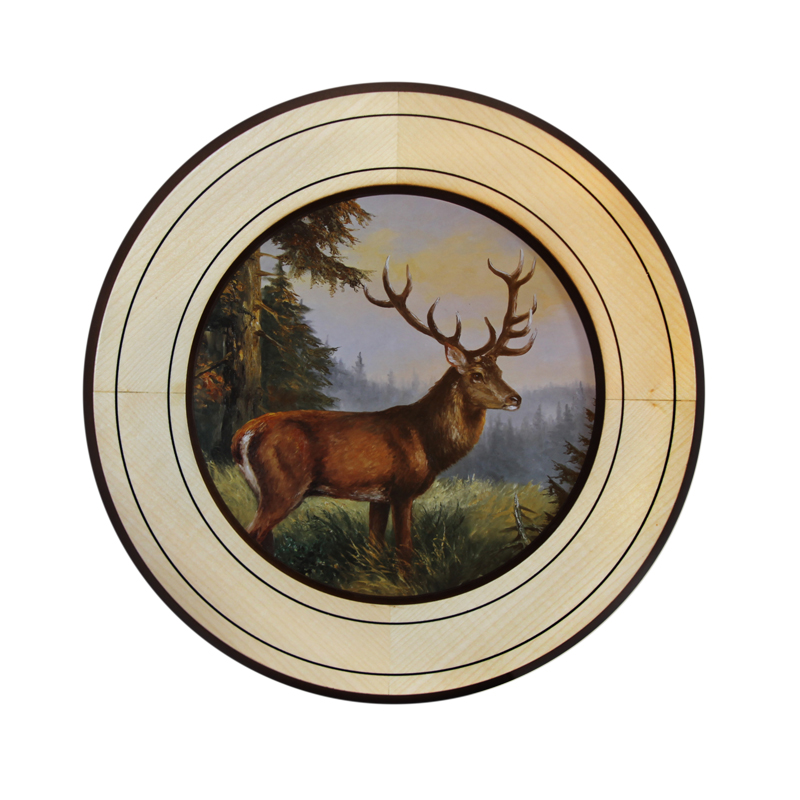 AKAH Ehrenscheiben von Revieralarm Ehrenscheibe Hirsch im Wechselrahmen 34cm 38630002