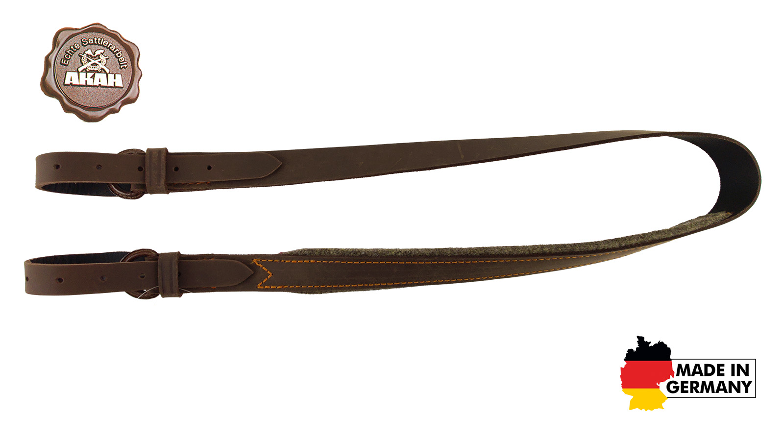 AKAH Gewehrriemen von AKAH Gewehrriemen Pull-up Leder mit Wollfilz 67272000