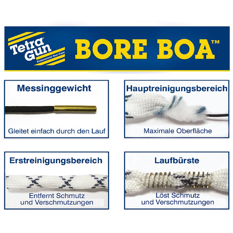 AKAH Waffenpflege von Tetra Gun Bore Boa™ Lauf-Reinigungsschnur für Langwaffen 72631008