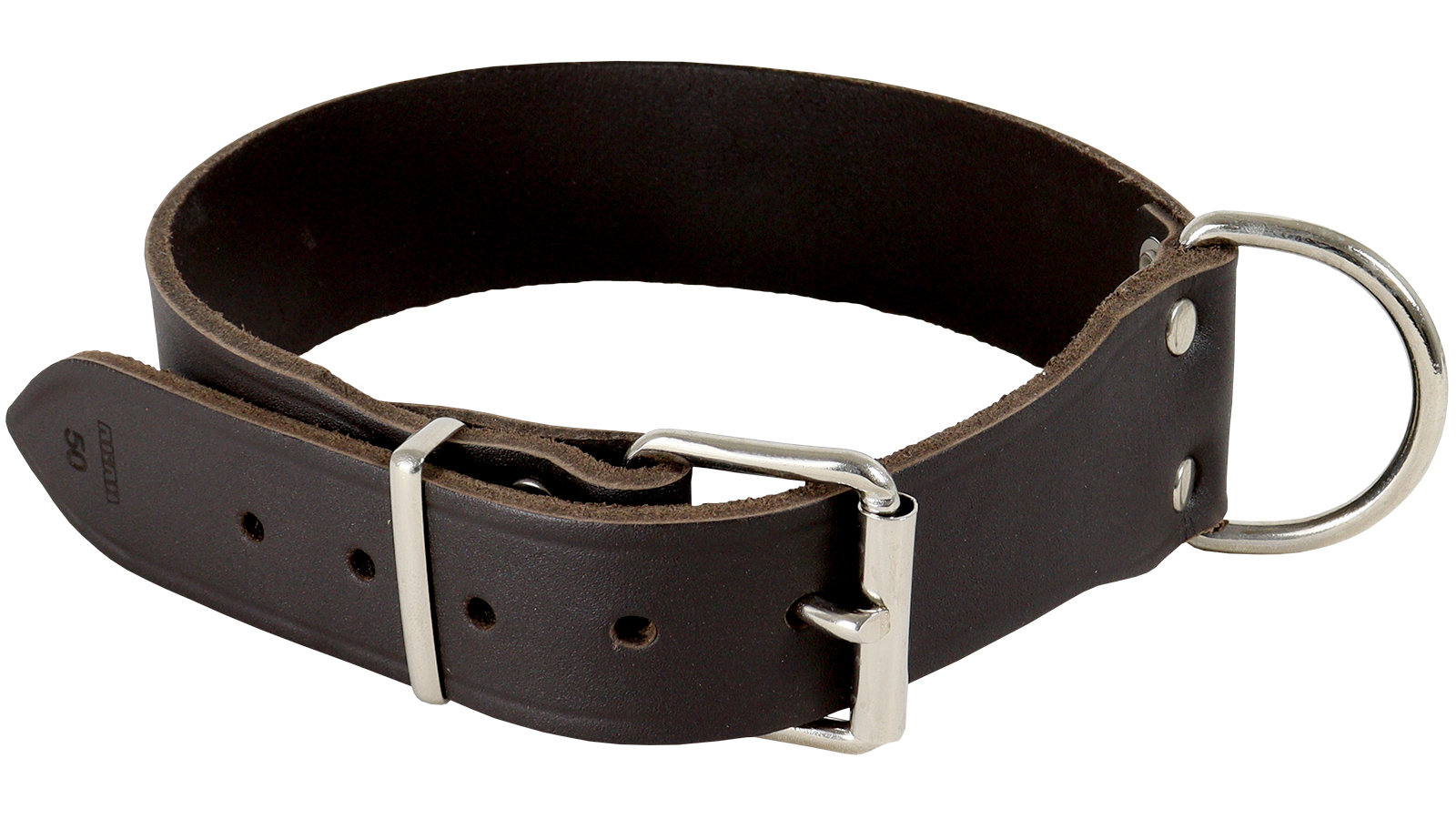 AKAH Halsbänder von AKAH Halsband genietet aus Sattelleder extra breit 90053040