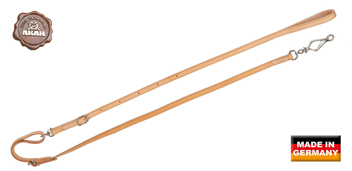 AKAH Leinen von AKAH Umhängeleine aus Fahlleder 14 mm breit 95412000