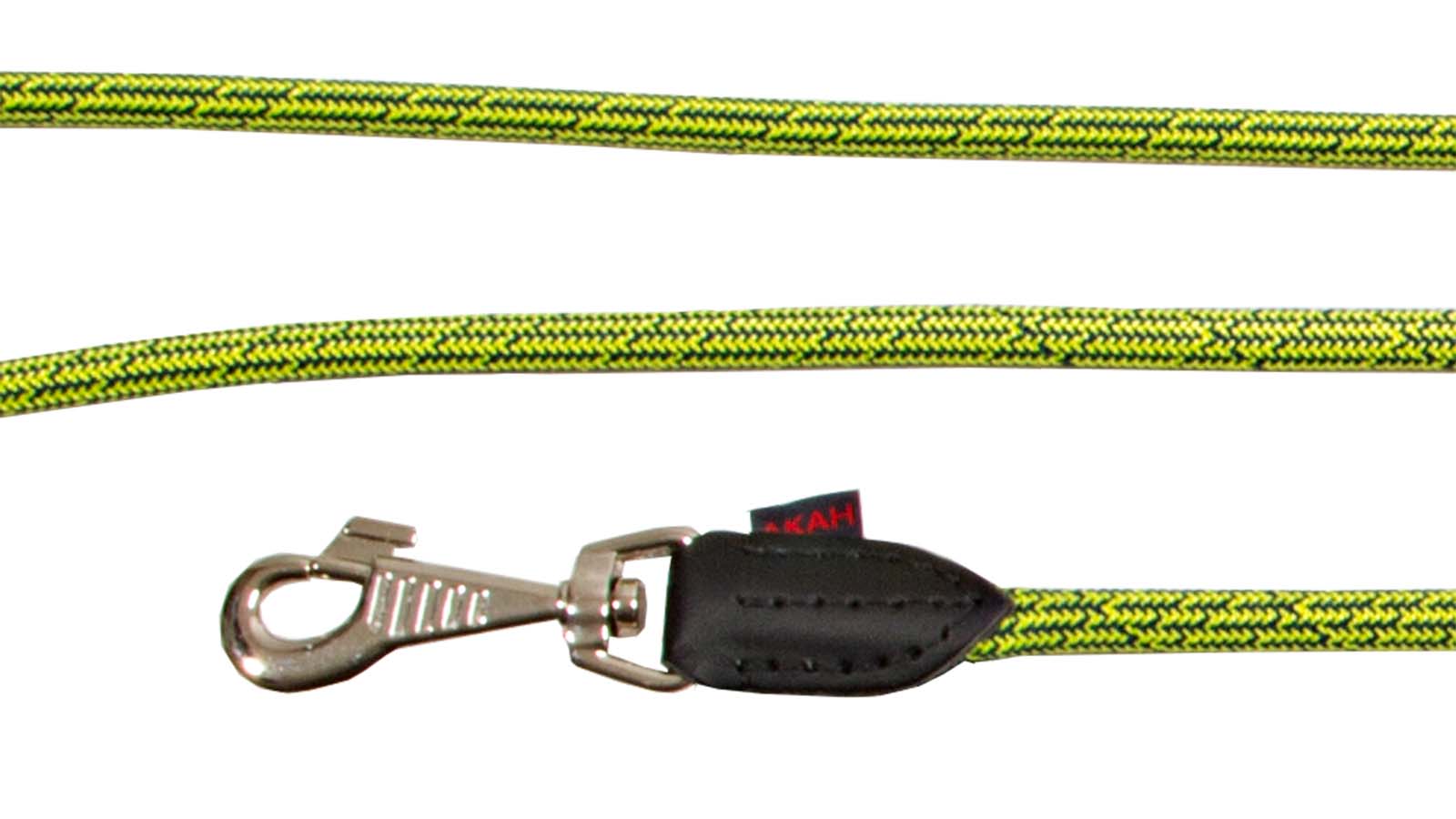 AKAH Leinen von AKAH Umhängeleine Dog Rope Stahlblau-Neongelb 95453001