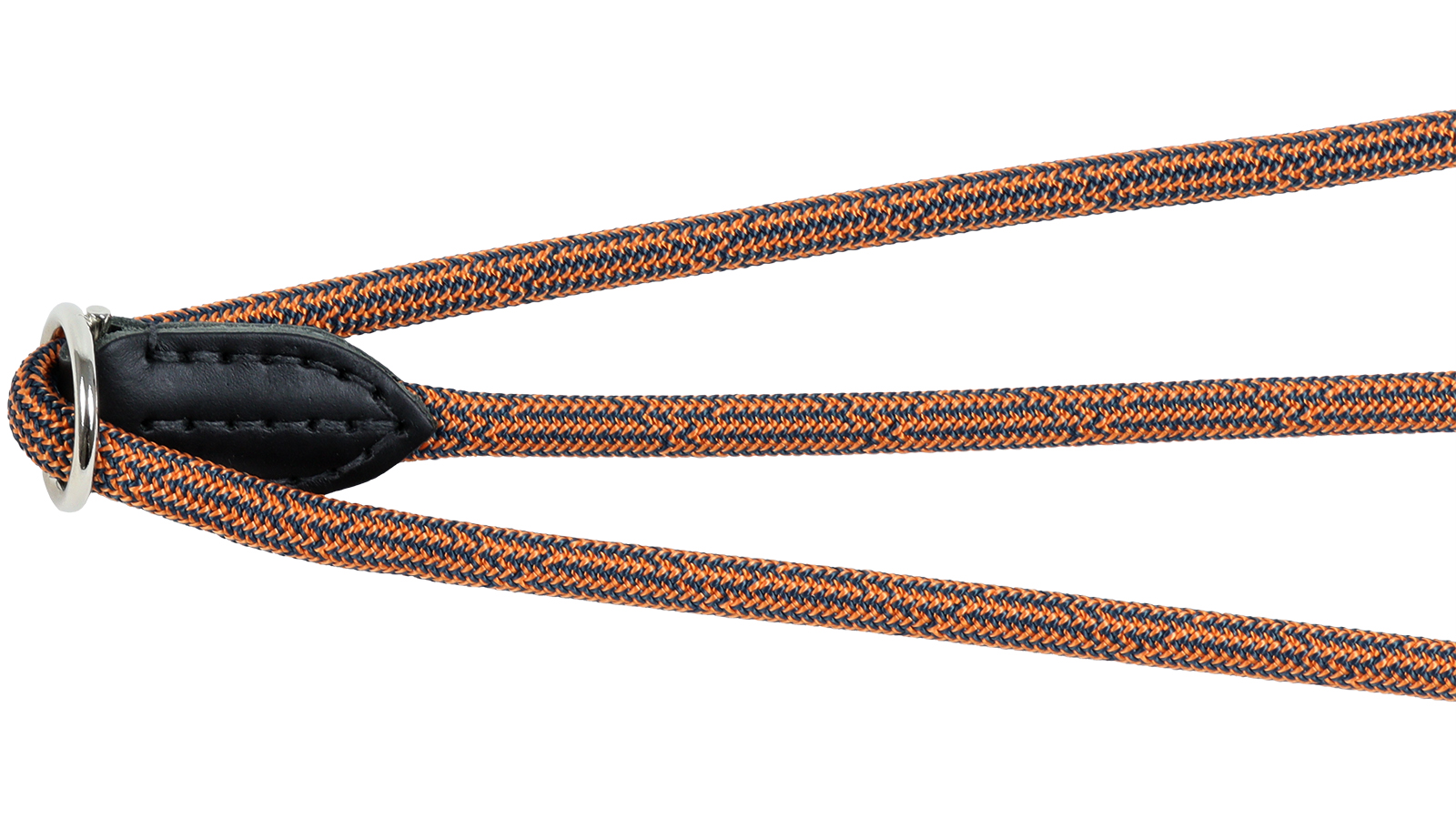 AKAH Leinen von AKAH Moxon-Umhängeleine Stahlblau-Orange 95454001