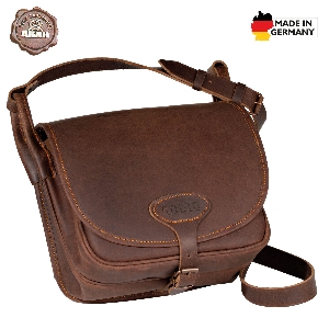 Jagdausrüstung von AKAH Förstertasche aus Pull-up Leder 60131001