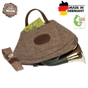 Jagdhörner von AKAH Wollfilz-Futteral für Fürst Pless-Horn 70763000