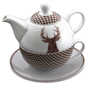 Der gedeckte Tisch mit Reviercharakter von AKAH Tea for one 77855000