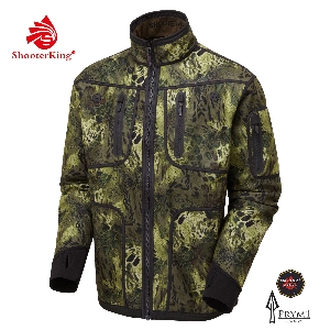 Softshell Jacken von Shooterking Softshell Jacke wendbar Woodlands Camo 81187004