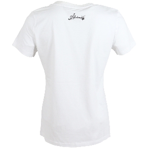 Hemden / T-Shirts von Almtracht T-Shirt Damen Dackel mit Hut, weiß 83813004