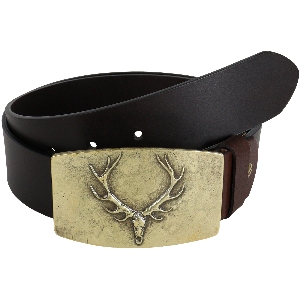 HOUSE OF HUNTING Jagdgürtel Geweih aus Büffelleder