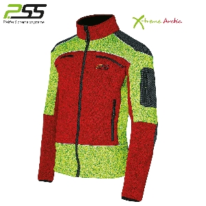 Kleidung von PSS X-treme Arctic Faserstrickjacke rot/gelb 89960004