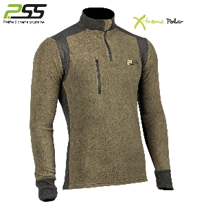 Kleidung von PSS X-treme Polar Fleeceshirt grün/schwarz 89979004