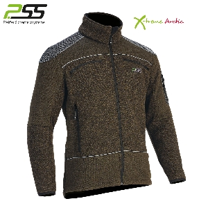 Kleidung von PSS X-treme Arctic Faserstrickjacke grün/melange 89986004