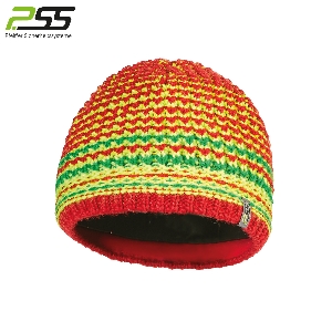 Hüte, Mützen und Kappen von AKAH PSS Strickmütze rot/gelb 89993000