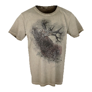 ALMTRACHT T-Shirt Hirsch, braun