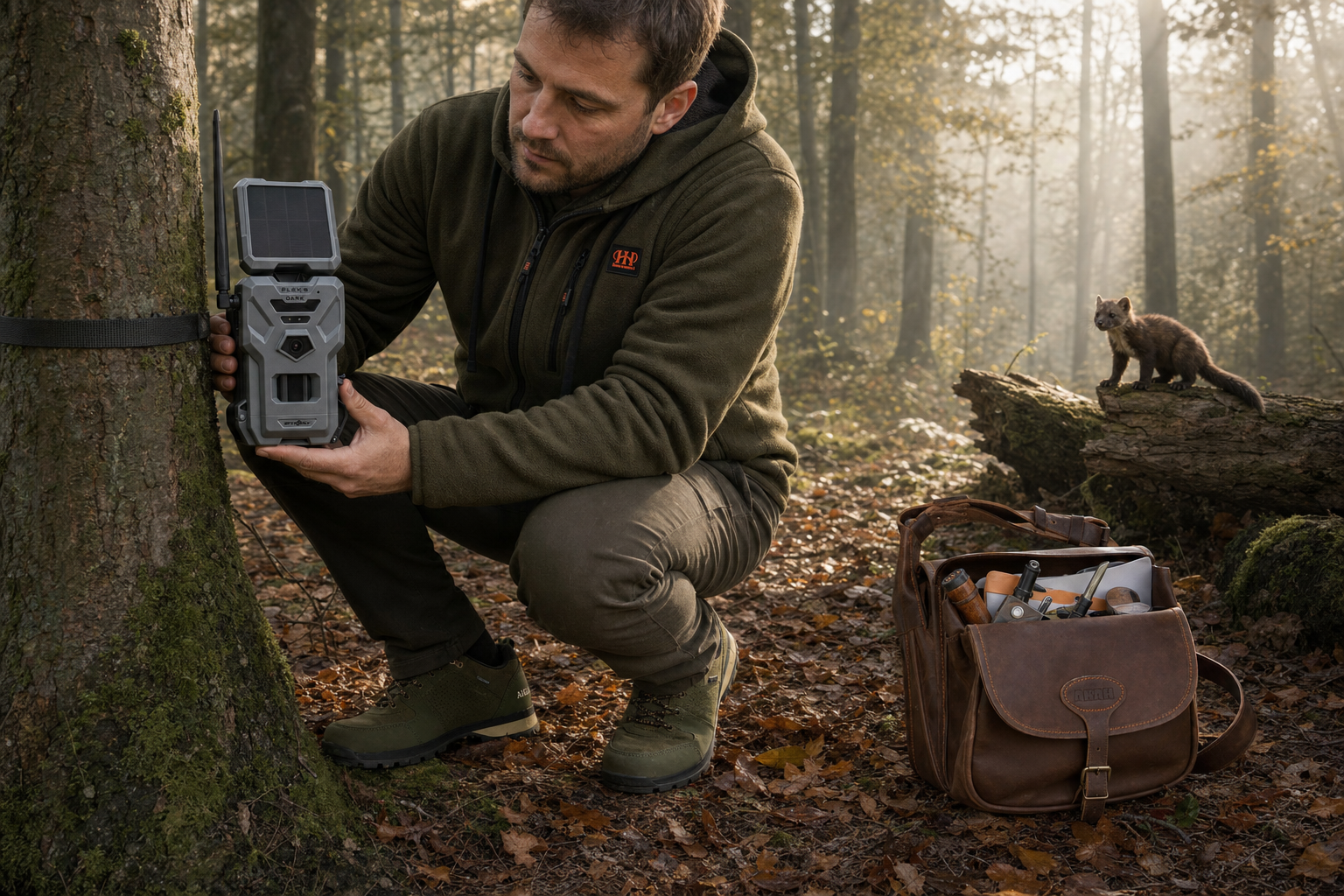 Kameratest am herbstlichen Waldrand